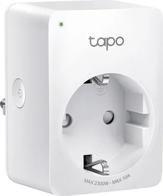 Obrázok produktu pre Zásuvka Tapo P100MA WiFi, certifikovaná spoločnosťou Matter, diaľkové ovládanie, plánovanie, zdieľanie s rodinou, kompatibilná s Alexa, 2,4 GHz WiFi