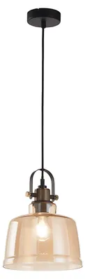 Obrázek produktu pro Kovový lustr Vintage Black Brass 1 světlo E27