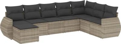 Zdjęcie produktu dla VidaXL 3221761, Ciemny Szary, Rotang, Stal, 110 kg, Dorośli i dzieci, 550 mm, 550 mm