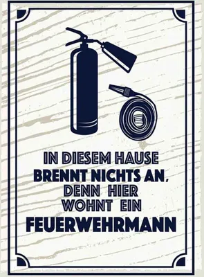 Produktbild von vianmo Holzschild 30x20 cm In diesem Hause brennt nichts an