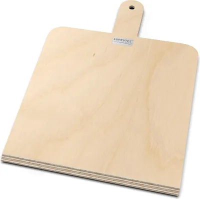 Produktbild von AUPROTEC Pizzaschaufel Modell Danny: Größe M 26 x 26 cm Holz Pizzaschieber Pizzabrett