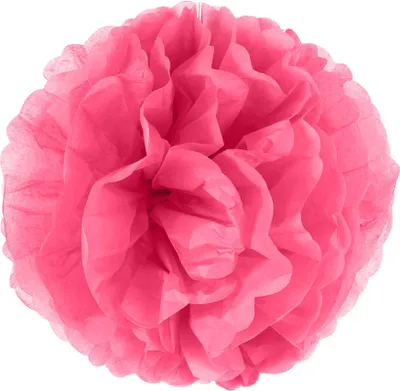 Produktbild von Pompom-Hängedeko Dekoball pink 25cm - Einheitsgröße