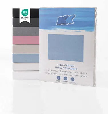Obrázok produktu pre Bavlnené prestieradlo Jersey 140x200+30 cm, rôzne farby