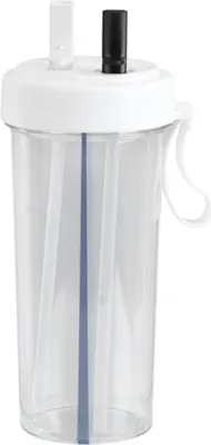 Obrázek produktu pro 600ml Inovativní láhev na vodu s brčkem na vodu pro domácí venkovní kempování SportWhite