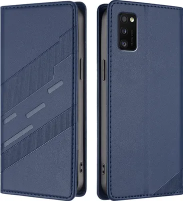Obrázek produktu pro Pouzdro pro Samsung Galaxy A41,Polyuretankožené peněženkové pouzdro s přihrádkou na karty a funkcí stojánku Blau