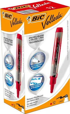 Produktbild von Bic Velleda Tank Stift 12 Einheiten    One Size