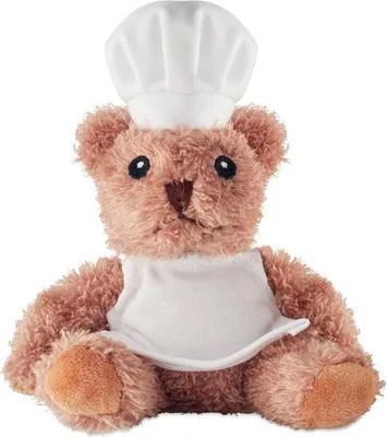 Obrázek produktu pro MidOcean – „Teddchef“ plyšový medvídek MO1925 (jednotná velikost) (bílý)