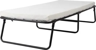 Image de Vaylen Lit Pliant Adulte - Avec Matelas - 80x190 cm - Lit d'invité - Lit Simple Pliant - Peu Encombrant