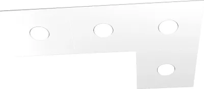 Immagine prodotto di Applique Moderna Eccentric Metallo Bianco 4 Luci Gx53