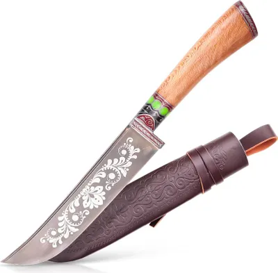 Produktbild von Usbekischer Messer – Pchak, 30 cm Hülsenstahl Kochmesser Handarbeit Küchenmesser