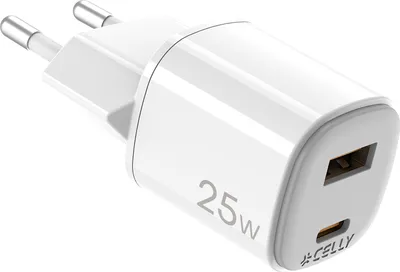 Obrázok produktu pre USB nabíjačka GaN 1 x USB-A + 1 x USB-C PD 25W