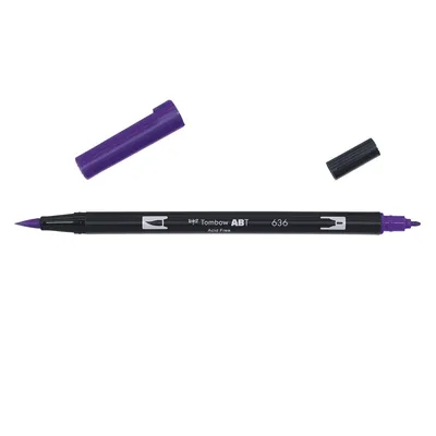 Immagine prodotto di Tombow ABT-636ABT Penna a pennello doppio 636 viola imperiale