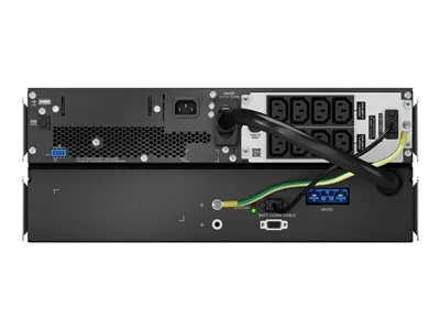 Produktbild von APC Smart-UPS On-Line, 1000VA, Lithium-Ionen, Rackmontage 4HE, 230V, 8x C13 IEC-Ausgänge, SmartSlot, verlängerte Laufzeit, inklusive Rack-Einbausatz, Doppelwandler (Online), 1 kVA, 900 W, Sine, 160 V, 275 V