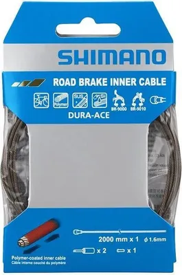 Produktbild von Shimano Y8YZ98050 Rennrad-Bremskabel Edelstahl Polymer 2050 mm verpackt Y8YZ98050