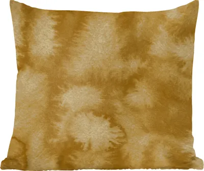Produktbild von MuchoWow® Zierkissen Sofakissen Wohnzimmer Dekokissen 50x50 cm Gold - Abstrakt - Farbe - Komfort - Sofakissen
