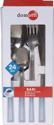 Produktbild von Domotti Bari 24dílná sada příborů pro 6 osob Lžíce Nůž Vidlička Čajová lžička