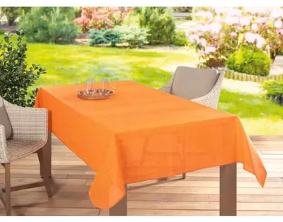 Produktbild von Gartentischdecke Lines Peach 160 x 220 cm