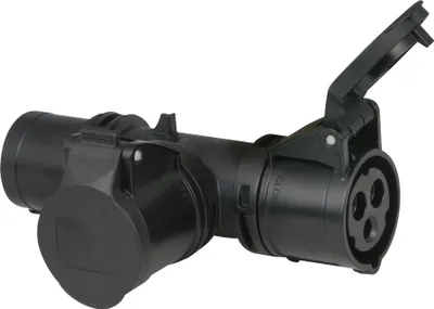 Produktbild von PCE T-connect 2 Way 16/3 - Plug 16/3 CEE IP44