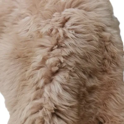 Produktbild von TOP Schaffell | 140cm | Echtes Lammfell |Teppich Deko | Beige | Sitzauflage.Größe:130cm - 140cm,Haar-Länge:Plüschig 5-10cm