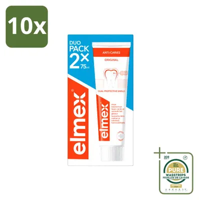 Obrázok produktu pre 10 x Zubná pasta Elmex proti zubnému kazu s aminfluoridom - 75 ml - Balenie: 10 kusov