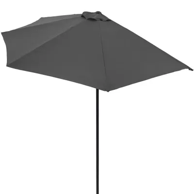 Obrázek produktu pro Elzusha – Balkónová slunečník, polokruhový, průměr 2,7 m, UV ochrana 50+, barva antracit