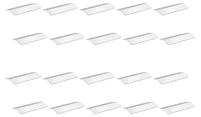 Produktbild von Emuca Lot von 20 selbstklebende Möbelgriffe Chiva, L126mm, Aluminium, Matt