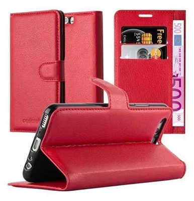 Obrázok produktu pre Cadorabo puzdro pre Huawei P10 Protective Case in Red Puzdro na mobilný telefón s magnetickým zatváraním
