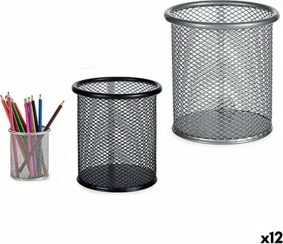 Image de Porte-crayons Pincello 1711195 Noir Métal (12 pièces)