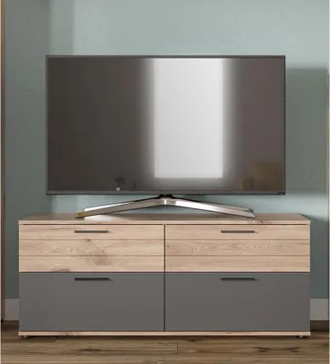 Produktbild von Lowboard TV-Board Mason klein | Nox Oak / Basalt Grau