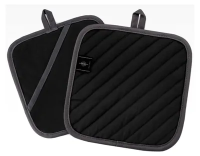 Produktbild von 20 cm Waschbare Topflappen zum Kochen und Backen - Schwarz