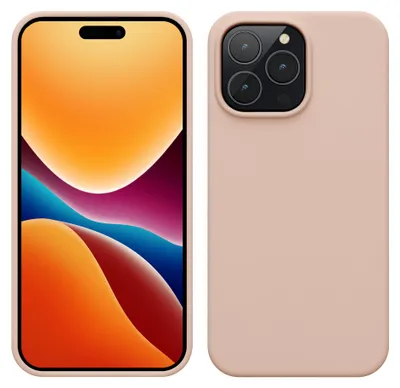 Produktbild von kwmobile Handyhülle für iPhone 14 Pro Max Hülle, für iPhone 14 Pro Max Case - Hülle Silikon - kabelloses Laden - Altrosa