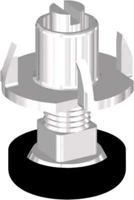 Produktbild von Höhenverstellschraube mit M8 Einschlagmutter, ø22.5, M8x25
