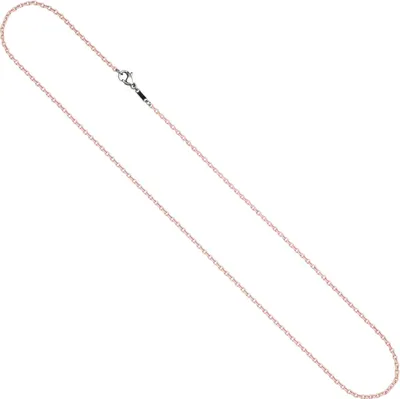 Produktbild von 1,9mm Kette Rundankerkette aus Edelstahl mit rosa Lackierung Halsschmuck, 50cm