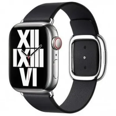 Produktbild von Apple Leather Band Modern Buckle Apple Watch 38mm / 40mm / 41mm - Ink - Größe M