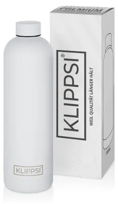 Isolier-Trinkflasche 1000 ml, Edelstahl, 12 h warm/24 h kalt, auslaufsicher
