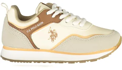 Produktbild von Bequemer Kindersneaker: Beige mit kontrastierenden Details & Logo