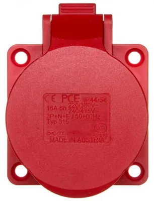 Productafbeelding van Wandcontactdoos, 16A/5B, 400V, IP44, PCE