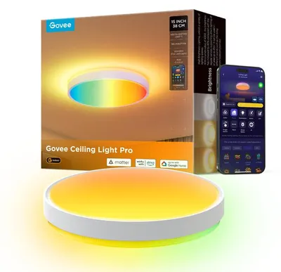 Productafbeelding van Govee 15-inch RGBICWW + RGBICWW ronde slimme plafondlamp