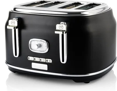 Produktbild von Westinghouse WKTT809RD/BK/WH Toaster, Kunststoffgehäuse, Stoppfunktion, Auftaufunktion, Brötchenrost