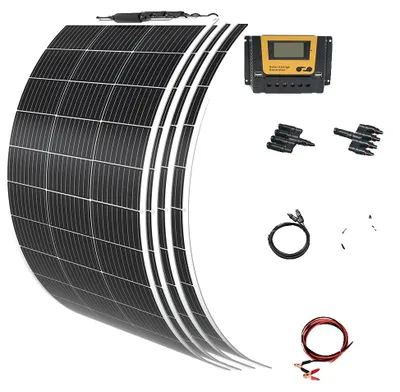 Immagine prodotto di Pannello solare, alta efficienza, design flessibile, kit solare da 12 V e 480 W