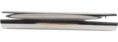 Immagine prodotto di Tubo di scarico in acciaio inossidabile - Condotto di scarico per fornelli - Ottimizzazione del flusso d'aria - Resistente alle intemperie e alla condensa - Diametro 8 cm