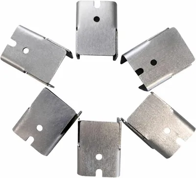 Produktbild von Edelstahl-Wandhalterungen für Bierzeltgarnitur Germany | 6er-Set, passend für 46–70mm mit Lehne / dicker Querstrebe | Waagerechte Aufhängung | Silber