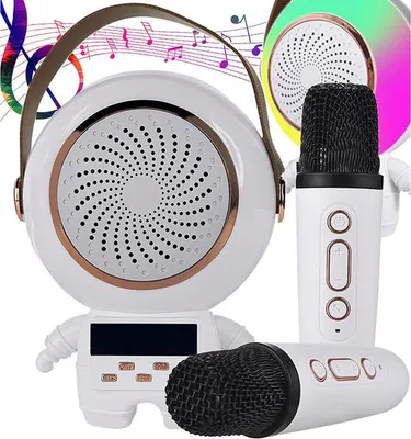 Obrázek produktu pro Bezdrátová karaoke osobní souprava bluetooth speaker + 2x mikrofon