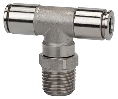 Produktbild von Riegler T-Steckverschra., drehbar, R 1/4 a., Schl.-Ø 10, 15bar, ES 1.4404