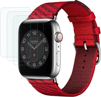 Produktbild von Eko, Packung mit 3 gehärteten Gläsern für Apple Watch 41mm Kratzfest, Transparent