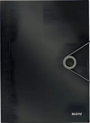 Produktbild von Leitz 45631095, Klappenordner, A4, Polypropylen (PP), Schwarz, 150 Blätter, 80 g/m²