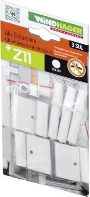 Produktbild von Insektenschutz Windhager PLUS/EXPERT Scharniere Aluminium weiss 3er Pack