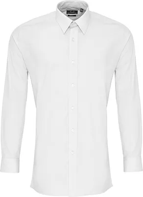 Produktbild von Premier Workwear Men´s Long Sleeve Fitted Poplin Shirt
