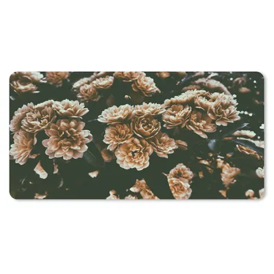 Produktbild von MuchoWow® Schreibtischunterlage Blumen - Wild - Braun 80x40 cm - XXL Mauspad - Gaming Mauspad