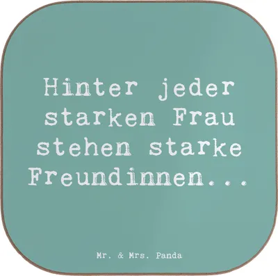 Produktbild von Mr. & Mrs. Panda Untersetzer für Gläser Spruch Hoffnung Freundinnen - Meeresbrise - Geschenk, Zuversicht, Coaster, Tasse, Mut, gläseruntersetzer, Zitat, Motivation, Licht